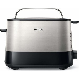ΦΡΥΓΑΝΙΕΡΑ 2 ΘΕΣΕΩΝ PHILIPS VIVA COLLECTION HD2637/90 1000W ΜΑΎΡΗ