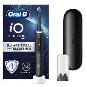 ΗΛΕΚΤΡΙΚΗ ΟΔΟΝΤΟΒΟΥΡΤΣΑ ORAL-B IO5 MAGNETIC BLACK 3X1 80364166