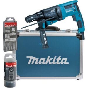 ΠΙΣΤΟΛΕΤΟ ΗΛΕΚΤΡΙΚΟ ΠΝΕΥΜΑΤΙΚΟ MAKITA 26MM 800WATT SDS PLUS AVT +ΤΑΧΥΤΣΟΚ + ΣΕΤ HR2631FT13