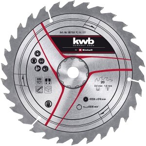 ΠΡΙΟΝΟΔΙΣΚΟΣ KWB TCT 200X16X2.4 1.6MM 20 ΔΟΝΤΙΩΝ ΚΑΡΒΙΔΙΟΥ 587151