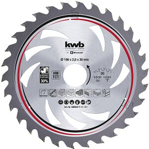 ΠΡΙΟΝOΔΙΣΚΟΣ KWB HM TCT Φ190 MM 30MM 30 ΔΟΝΤΙΩΝ 586956