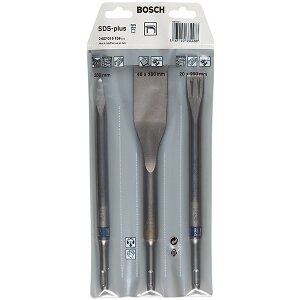 ΣΕΤ 3 ΤΕΜ BOSCH SDS PLUS ΚΑΛΕΜΙΑ + ΒΕΛΟΝΙ 250MM 2607019159