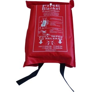 FIRE BLANKET 180 X 180 CM + RED BAG