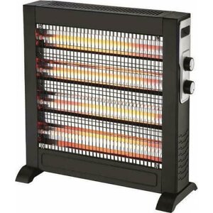 ΘΕΡΜΑΣΤΡΑ ΧΑΛΑΖΙΑ SLIM 2800W ΜΑΥΡH ΜΕ ΘΕΡΜΟΣΤΑΤΗ