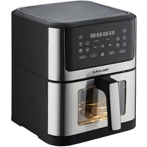 ΦΡΙΤΕΖΑ ΑΕΡΟΣ 8LT EUROLAMP 300-70041 ΑΠΟΣΠΩΜΕΝΟ ΚΑΔΟ ΜΑΥΡΗ