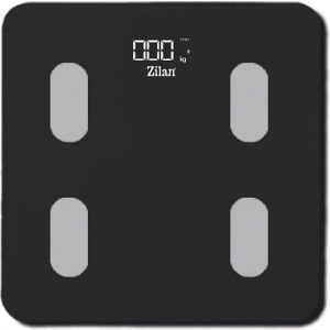 ΨΗΦΙΑΚΗ ΖΥΓΑΡΙΑ ΜΠΑΝΙΟΥ ΕΩΣ 180KG ΜΕ APPLICATION ΣΕ ΜΑΥΡΟ ΧΡΩΜΑ ZILAN ZLN8980