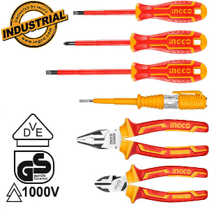 ΣΕΤ 6 ΤΕΜ. ΕΡΓΑΛΕΙΑ ΗΛΕΚΤΡΟΛΟΓΟΥ VDE INGCO HKIST3061