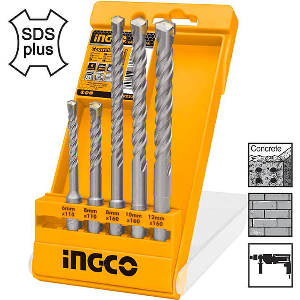 ΤΡΥΠΑΝΙΑ SDS PLUS 6-12MM ΣΕΤ 5 ΤΕΜ. INGCO AKD2052