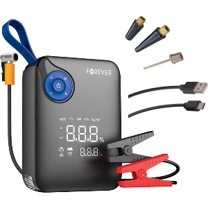 FOREVER JUMP STARTER 4IN1 7200MAH 600A + 150 PSI BLACK-BLUE JS-400