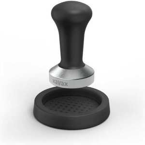 HAMA 111276 XAVAX TAMPING SET, 51 MM TAMPER, STAINLESS STEEL, WITH TAMPER MAT, NON-SLIP, BLACK