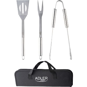 ADLER GRILL CUTLERY SET IN BLACK CARRYING CASE AD6730