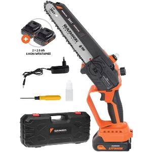 ΑΛΥΣΟΠΡΙΟΝΟ ΜΙΝI ΜΠΑΤΑΡΙΑΣ KRAUSMANN 21V LI-ION 2X 2ΑH BRUSHLESS 20CM ΛΑΜΑ ΚΑΣΕΤΙΝΑ 3041