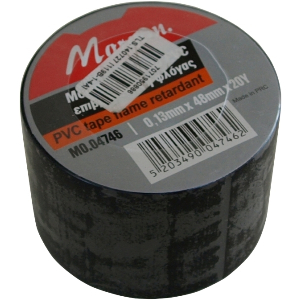 ΜΟΝΩΤΙΚΗ ΤΑΙΝΙΑ ΗΛΕΚΤΡΟΛΟΓΟΥ MORGAN ΜΑΥΡΗ 18.3Μ 48ΜΜ ΦΑΡΔΟΣ