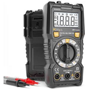 ΠΟΛΥΜΕΤΡΟ ΨΗΦΙΑΚΟ PCWORK PCW01A 2000 COUNTS TRMS NCV FLASHLIGHT