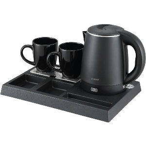 ΞΕΝΟΔΟΧΕΙΑΚΟ ΣΕΤ ΚΑΛΩΣΟΡΙΣΜΑΤΟΣ PRWT-50050 PRIMO 1.0L 1300W ΜΕ ΑΝΟΞΕΙΔΩΤΟ COOL TOUCH ΜΑΥΡΟ ΒΡΑΣΤΗΡΑ