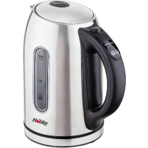 HOBBY ΒΡΑΣΤΗΡΑΣ ΑΝΟΞ ELECTRONIC 1.7L 2200W MAYΡ/ΙΝΟΧ HCK-40354