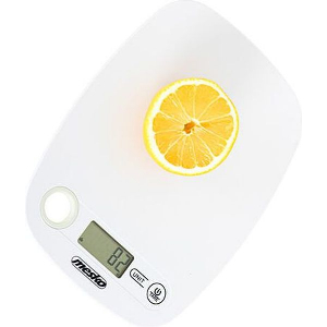MESKO KITCHEN SCALE WITH HOLE TO HANG WHITE MS3159W