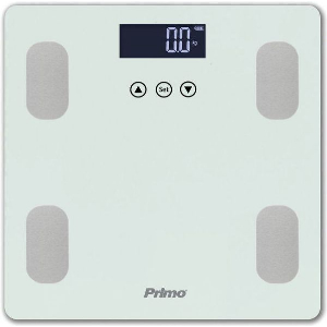 PRIMO ΖΥΓΑΡΙΑ ΣΩΜΑΤΟΣ ΛΙΠΟΜΕΤΡΗΤΗΣ 180KG ΥΑΛΙΝΗ ΛΕΥΚΗ PRBS-40464