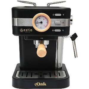 ESTIA ΜΗΧΑΝΗ ESPRESSO OAK 950W 1.2LT ΜΑΥΡΗ 06-18986