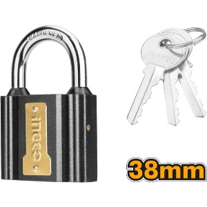 ΛΟΥΚΕΤΟ ΜΑΥΡΟ ΣΙΔΕΡΕΝΙΟ 38MM INGCO DIPL0401