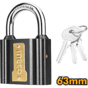 ΛΟΥΚΕΤΟ ΜΑΥΡΟ ΣΙΔΕΡΕΝΙΟ 63MM INGCO DIPL0601