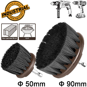 ΒΟΥΡΤΣΕΣ ΚΑΘΑΡΙΣΜΟΥ ΔΡΑΠΑΝΟΥ ΣΕΤ 2 ΤΕΜ. (ΣΚΛΗΡΕΣ) INGCO WCBH1235