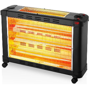 LGP MAXI ELECTRICAL QUARTZ HEATER 5-BARRED 2900W BLACK LGP112648