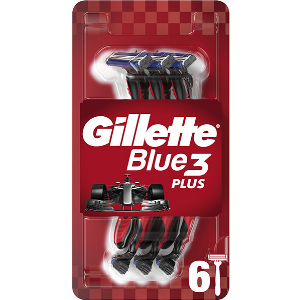 ΞΥΡΑΦΑΚΙΑ GILLETTE 80718389 BLUE 3 PLUS RED ΜΙΑΣ ΧΡΗΣΗΣ 6TMX