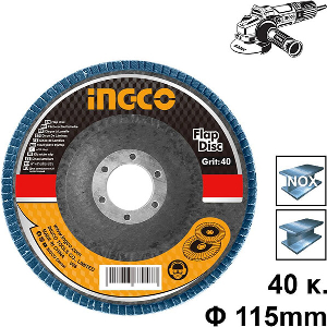 ΔΙΣΚΟΣ ΛΕΙΑΝΣΗΣ ΦΙΜΠΕΡ ΓΙΑ INOX K40 115MM INGCO FDZ1151