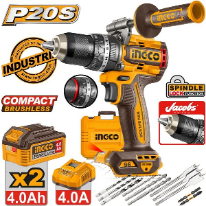 ΚΡΟΥΣΤΙΚΟ ΔΡΑΠΑΝΟΚΑΤΣΑΒΙΔΟ COMPACT ΜΠΑΤΑΡΙΑΣ 20V LI-ION 96NM ΜΕ JACOBS ΤΣΟΚ INGCO CIDLI209686E