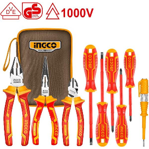 ΕΡΓΑΛΕΙΑ ΗΛΕΚΤΡΟΛΟΓΟΥ VDE ΣΕΤ 9 ΤΕΜ. INGCO HKIST3091