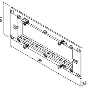GEYER ΠΛΑΙΣΙΟ ΣΤΗΡΙΞΗΣ 7 ΘΕΣΕΩΝ ΓΚΡΙ INTERIO