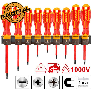 ΚΑΤΣΑΒΙΔΙΑ ΗΛΕΚΤΡΟΛΟΓΟΥ VDE ΣΕΤ 9 ΤΕΜ. INGCO HKISD0908