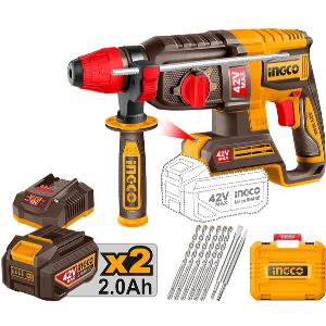 ΠΙΣΤΟΛΕΤΟ ΠΕΡΙΣΤΡΟΦΙΚΟ ΚΡΟΥΣΤΙΚΟ ΣΚΑΠΤΙΚΟ ΜΠΑΤΑΡΙΑΣ 42V LI-ION 2.5J 26MM INGCO CRHLI422682E