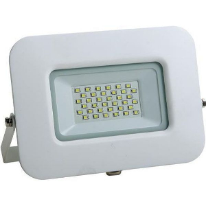 EUROLAMP ΠΡΟΒΟΛΕΑΣ LED 30W SMD ΒΑΣΗ 360° ΛΕΥΚΟΣ IP65 4000K PLUS