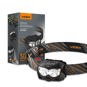 VIDEX ΕΠΑΝΑΦΟΡΤΙΖΟΜΕΝΟΣ ΦΑΚΟΣ ΚΕΦΑΛΗΣ 500LM IP65