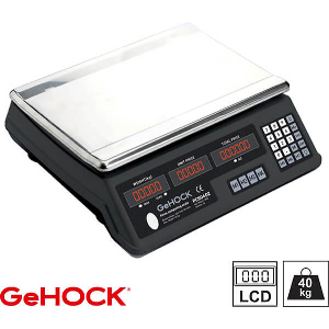 ΨΗΦΙΑΚΗ ΕΠΙΤΡΑΠΕΖΙΑ ΖΥΓΑΡΙΑ ΕΩΣ 40KG ΜΑΥΡΗ GEHOCK PCS0402