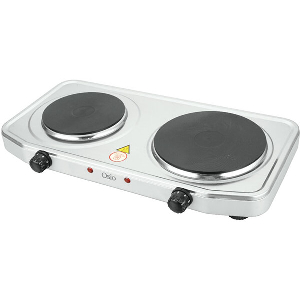 ΔΙΠΛΗ ΗΛΕΚΤΡΙΚΗ ΕΣΤΙΑ ΚΟΥΖΙΝΑΣ 2500W OSIO OHP-2218 INOX ΜΕ ΘΕΡΜΟΣΤΑΤΗ