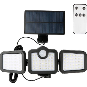FOREVER LIGHT SOLAR LED LAMP SUNARI FLS-04 108*SMD PIR 10W 800LM 6000K 2400MAH LI-ION FOREVER LIGHT