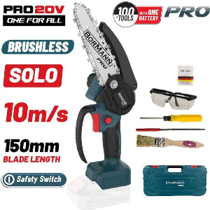BORMANN PRO BBP3916C ΚΛΑΔΕΥΤΙΚΟ ΑΛΥΣΟΠΡΙΟΝΟ ΜΠΑΤΑΡΙΑΣ 20V,BRUSHLESS,ΛΑΜΑ 15CM,825GR,ΒΑΛΙΤΣΑ, SOLO