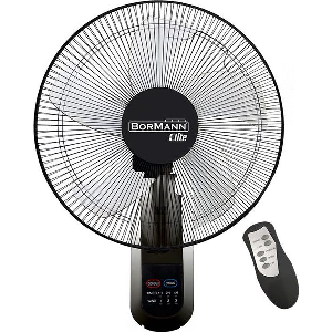 BORMANN ELITE ΑΝΕΜΙΣΤΗΡΑΣ ΤΟΙΧΟΥ 50W, RC, 40CM, ΜΑΥΡΟΣ