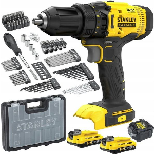 ΔΡΑΠΑΝΟΚΑΤΣΑΒΙΔΟ ΜΠΑΤΑΡΙΑΣ STANLEY 18V BRUSHLESS 2X 2AH + ΕΞΑΡΤΗΜΑΤΑ+ΒΑΛΙΤΣΑΚΙ SFMCD700D2