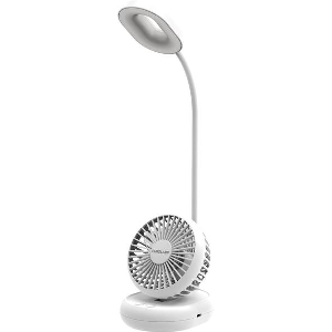 EUROLAMP ΑΝΕΜΙΣΤΗΡΑΣ ΕΠΙΤΡΑΠΕΖΙΟΣ ΕΠΑΝΑΦΟΡΤΙΖΟΜΕΝΟΣ Φ13 6W ΚΑΙ ΦΩΤΙΣΤΙΚΟ ΓΡΑΦΕΙΟΥ 2W