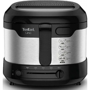 ΦΡΙΤΕΖΑ ΛΑΔΙΟΥ TEFAL UNO FF215D STAND-ALONE 1600W DEEP FRYER STAINLESS STEEL BLACK