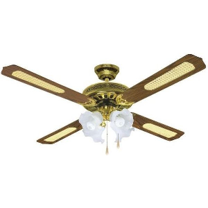 ΑΝΕΜΙΣΤΗΡΑΣ ΟΡΟΦΗΣ 70W EUROLAMP 147-29004 ΜΕ 4 ΦΩΤΑ ΚΑΦΕ/ΧΡΥΣΟΣ