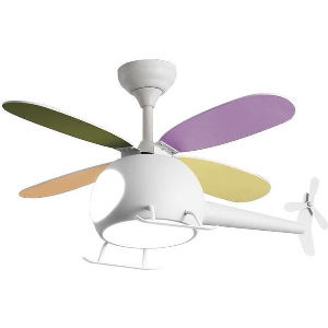 ΑΝΕΜΙΣΤΗΡΑΣ ΟΡΟΦΗΣ HELICOPTER PRCF-80679 PRIMO KIDS SERIES DC 98ΕΚ. ΜΕ ΤΗΛ.ΡΙΟ LED 4ΦΤΕΡΑ ΛΕΥΚΟΣ