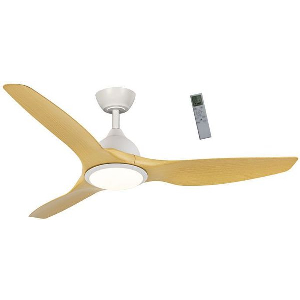 ΑΝΕΜΙΣΤΗΡΑΣ ΟΡΟΦΗΣ PRCF-80726 PRIMO 52'' 132ΕΚ. ΜΕ RC 1ΦΩΣ LED 3ΦΤΕΡΑ ΛΕΥΚΟΣ-ΞΥΛΟ