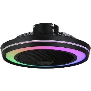 ΑΝΕΜΙΣΤΗΡΑΣ ΠΛΑΦΟΝΙΕΡΑ ΟΡΟΦΗΣ 20W EUROLAMP 300-25045 ΜΑΥΡΟ