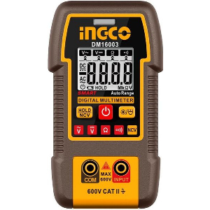 ΨΗΦΙΑΚΟ ΠΟΛΥΜΕΤΡΟ 600V TRUE RMS ΜΕ ΜΕΤΡΗΣΗ AC/DC/ ΑΝΤΙΣΤΑΣΗΣ/ NCV INGCO DM16003