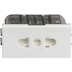 EUROLAMP ΠΡΙΖΑ ΣΟΥΚΟ EURO-AMERICAN 1 MODULES 16A ΛΕΥΚΗ